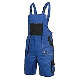 CXS Herren Shorts Arbeitshosen kurzen Latzhose 100% Baumwolle Arbeitsshorts Professionell Gartenshorts Bundhose Strapazierfähige maximale Sicherheit und Komfort Mehreren Werkzeugtaschen Gartenhose 56